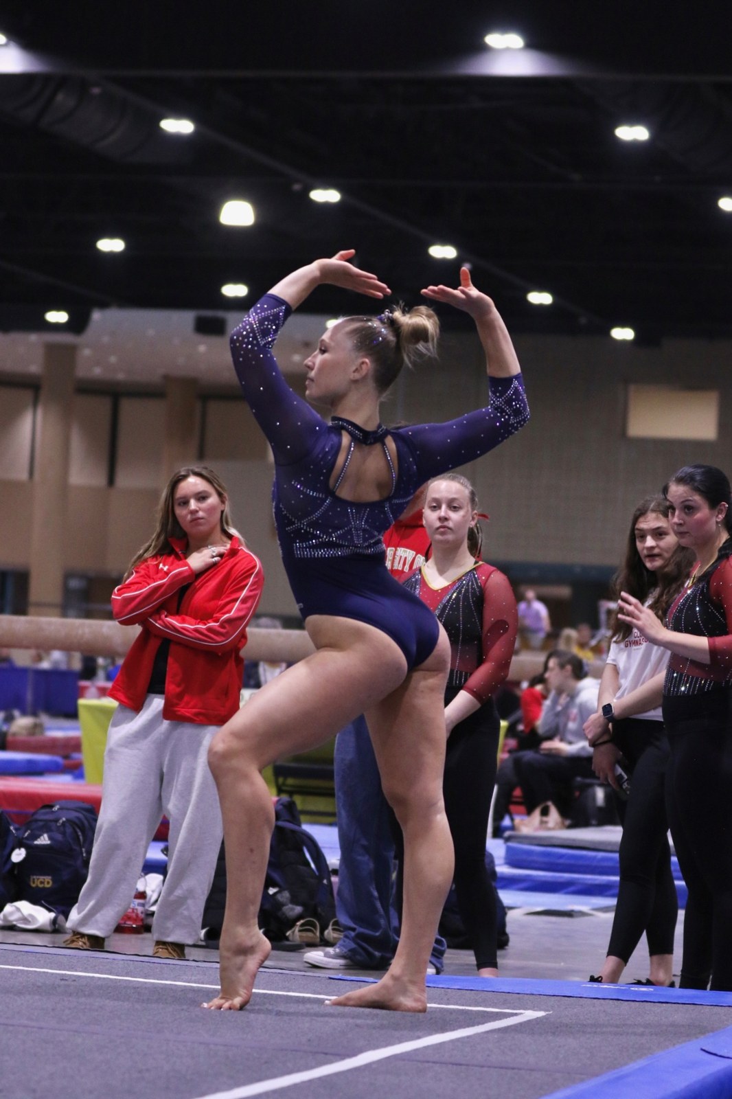Ashley Carroll performing on floor