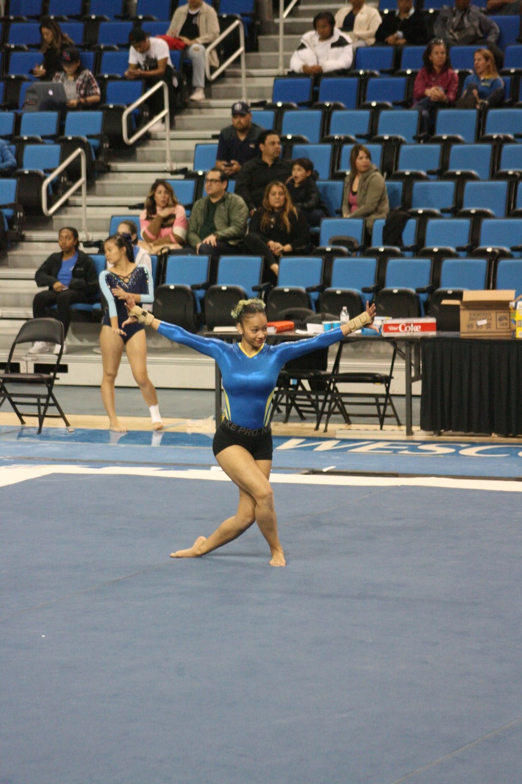 Brynnan Venters performing on floor