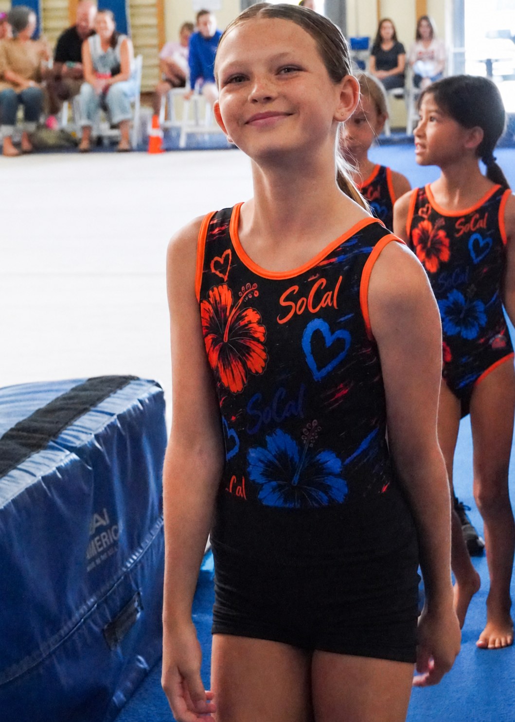 Gymnast at a showcase